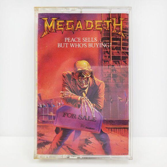Megadeth Peace Sells Who's Buying Cassette Tape 1986 Thrash Metal Combat Tested - Picture 1 of 7